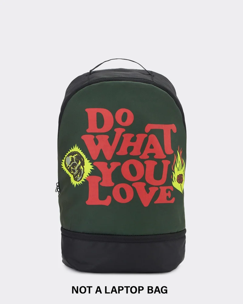 بيواكوف Unisex Black Do What You Love Printed Backpack